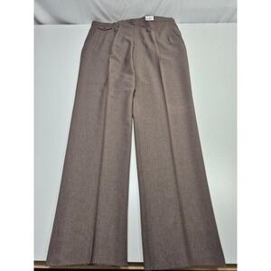 VTG Racquet Club Dress Pants Men's 41x36 Brown Pleated Wimbledon Collection